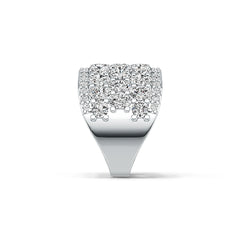 Sterling Silver Semi Mount Ring Setting Oval OV 4X3mm with White Topaz - Syzjewelry