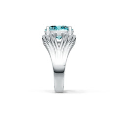 Sterling Silver Semi Mount Ring Setting Oval OV 11.6x9.5mm DHJ