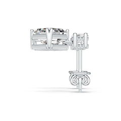 Sterling Silver Semi Mount Earrings Setting Emerald OCT 7X7mm DHJ