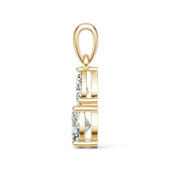 18K Gold Semi Mount Pendant Setting Oval Ov 8x6mm Syz Jewelry
