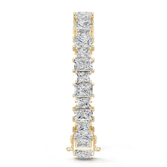 Platinum Semi Mount Bracelet Setting Princess Pr 7x5mm Diamond Accent Syz Jewelry