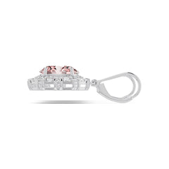 Sterling Silver Semi Mount Earrings Setting Oval OV 11x9mm with White Topaz Syzjewelry