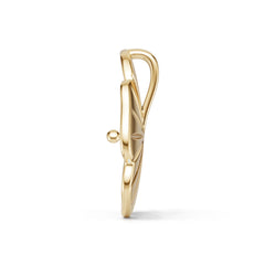 Sterling Silver Semi Mount Pendant Setting Round Ro 6x6mm DHJ