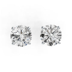 10K Gold Semi Mount Earrings Setting Round RD 8x8mm DHJ