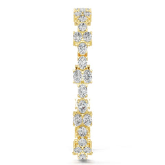 14K Gold Semi Mount Bracelet Setting Round Ro 6x4mm Diamond Accent Syz Jewelry