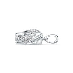 10K Gold Pendant with or Moissanite Panther Head Theme Moissanite Accent DHJ