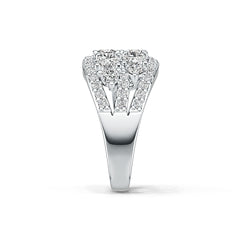 14K Gold Semi Mount Ring Setting Oval OV 5X4mm Diamond Accent DHJ