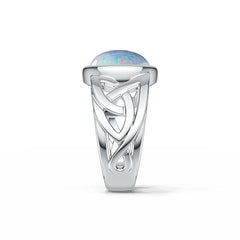 Sterling Silver Semi Mount Ring Setting Round RD 11X11mm Celtic Knot Syzjewelry