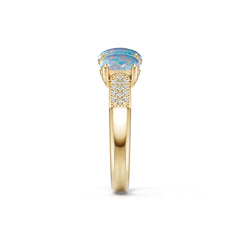 10K Gold Semi Mount Ring Setting Round Ro 5x6mm Syz Jewelry