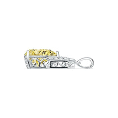 18K Gold Semi Mount Pendant Setting Pear PE 16X12mm Diamond Accent DHJ