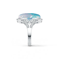 Sterling Silver Semi Mount Ring Setting Oval OV 21X12mm DHJ