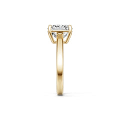 18K Gold Semi Mount Ring Setting Cushion Cu 9x9mm Diamond Accent Syz Jewelry