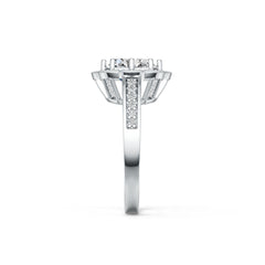 Sterling Silver Semi Mount Ring Setting Oval OV 10X8mm DHJ