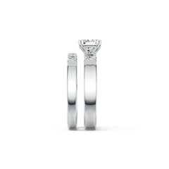Sterling Silver Semi Mount Ring Setting Emerald OCT 7X7mm SQ 4X4mm SQ 3X3mm Syzjewelry
