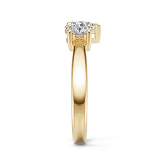 10K Gold Semi Mount Ring Setting Pear Pe 7x5mm Syz Jewelry