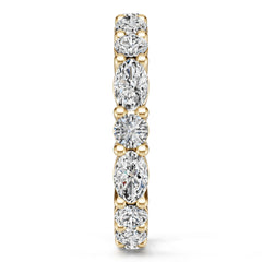 18K Gold Semi Mount Ring Setting Round Ro 5x3mm Diamond Accent Syz Jewelry