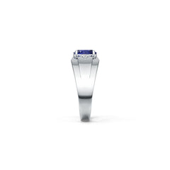 Sterling Silver Semi Mount Ring Setting OV 8x6mm White Topaz N0370GTL19578R Syzjewelry