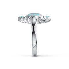 Sterling Silver Semi Mount Ring Setting Oval OV 10X8mm Cabochon DHJ