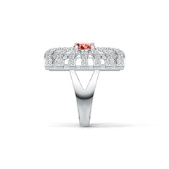 Sterling Silver Semi Mount Ring Setting Round RD 6x6mm DHJ