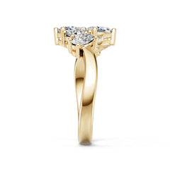 Sterling Silver Semi Mount Ring Setting Round Ro 5x4mm Diamond Accent DHJ