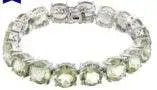 18K Gold Semi Mount Bracelet Setting Round RD 10x10mm Tennis Bracelet DHJ