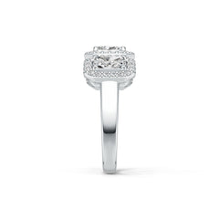 Sterling Silver Semi Mount Ring Setting Emerald OCT 6X4mm DHJ