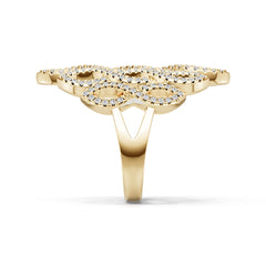 18K Gold Semi Mount Ring Setting Round Ro 1x1mm Diamond Accent Syz Jewelry