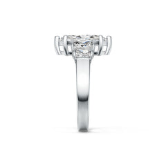 Sterling Silver Semi Mount Ring Setting Marquise MQ 14X7mm BG 5X4mm BG 4X3 DHJ