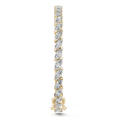 Platinum Semi Mount Bracelet Setting Round Ro 7x3mm Syz Jewelry