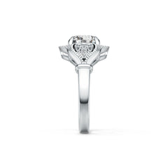 Sterling Silver Semi Mount Ring Setting Round RD 8x8mm DHJ
