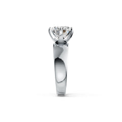 Sterling Silver Semi Mount Ring Setting Round RD 10x10mm DHJ