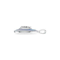Sterling Silver Semi Mount Pendant Setting Pear PE 26X20mm PE 12X8mm DHJ