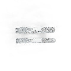 10K Gold Semi Mount Earrings Setting Oval OV 5X3mm Hoop DHJ