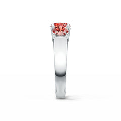 Sterling Silver Semi Mount Ring Setting Round RD 7X7MM RD 5X5MM 3 Stone Ring DHJ