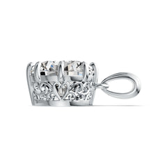 Sterling Silver Semi Mount Pendant Setting Round RD 13mm DHJ