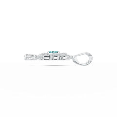 10K Gold Semi Mount Earrings Setting Emerald OCT 7X5mm PE 6X4mm Moissanite Accent DHJ