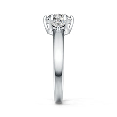 Sterling Silver Semi Mount Ring Setting Round RD 7x7mm DHJ