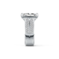 Sterling Silver Semi Mount Ring Setting Cushion CU 14X12mm DHJ