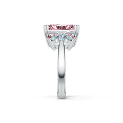 Sterling Silver Semi Mount Ring Setting Emerald OCT 13X11MM MQ 4X2MM DHJ