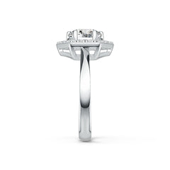 Sterling Silver Semi Mount Ring Setting Round RD 8X8mm Halo Syzjewelry