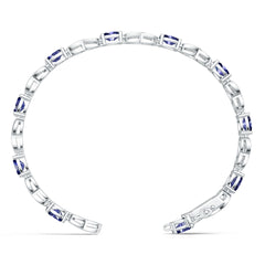 18K Gold Semi Mount Bracelet Setting Oval OV 7x5mm Diamond Accent DHJ