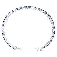 Platinum Semi Mount Bracelet Setting Oval OV 6x4mm DHJ