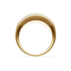 14K Gold Semi Mount Ring Setting Round Ro 6x6mm Diamond Accent Syz Jewelry