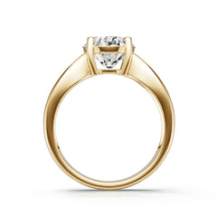 Platinum Semi Mount Ring Setting Oval Ov 10x8mm Diamond Accent Syz Jewelry