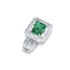 14K Gold Semi Mount Pendant Setting Emerald OCT 10X8mm DHJ