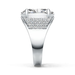 18K Gold Semi Mount Ring Setting Marquise MQ 14X7mm Diamond Accent DHJ