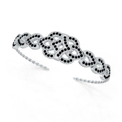 Platinum Semi Mount Bracelet Setting Round Ro 1x1mm Diamond Accent Syz Jewelry