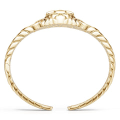 14K Gold Semi Mount Ring Setting Round Ro 6x6mm Syz Jewelry