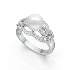Sterling Silver Semi Mount Ring Setting Round RD 8.5mm DHJ