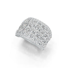 Sterling Silver Semi Mount Ring Setting Oval OV 4X3mm with White Topaz - Syzjewelry